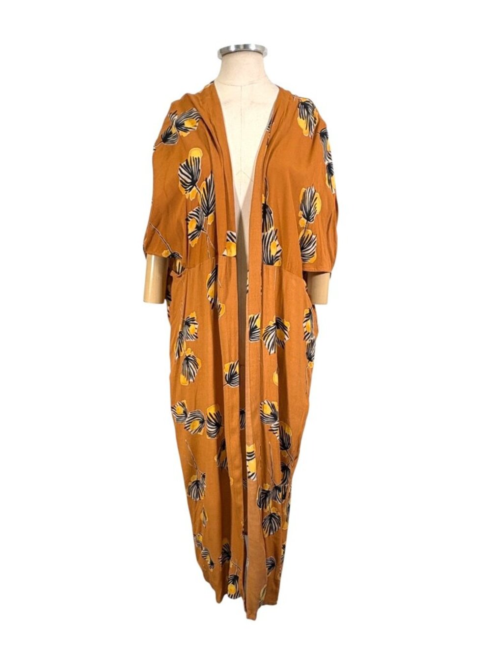 Anthropologie Bel Kazan Duster Kimono Shawl Open Front Jacket Size Small - Picture 2 of 11